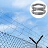 VEVOR Razor Wires, 98 ft Razor Barbed Wire, 2 Rolls Razor Wire Fencing Razor Fence, Razor Ribbon Barbed Wire Galvanized Razor Wire Fence - 2 of 4