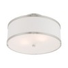 Livex Lighting Park Ridge 2 - Light Semi-Flush Mount in  Brushed Nickel - 2 of 4