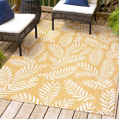 JONATHAN Y Nevis Palm Frond Indoor/Outdoor Area Rug
