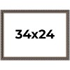 PosterPalooza | Ornate Black Picture Frame - UV Acrylic, Backing Board, Hanging Hardware Included - 2 of 4