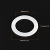 Unique Bargains Coffee Machine Replacement Parts Silicone Rings White 5 Pcs - 2 of 3