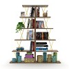 CAVINAS Bookcases for Living Room Modern 5 Tier Ladder Bookshelf Organizer Narrow Bookcase for Small Spaces - 3 of 4