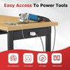 Huxxion 48" Adjustable Work Bench, Heavy Duty Chipboard Work Table with Power Outlet - 4 of 4