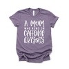 Simply Sage Market A Mom Who Runs On Caffeine And Kisses Short Sleeve Tee - 2 of 4