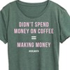Women's - Instant Message - Girl Math Coffee Short Sleeve Graphic T-Shirt - 2 of 4