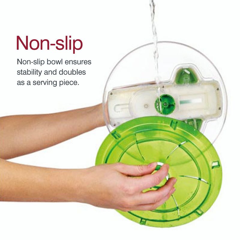 Zyliss Swift Dry Salad Spinner Large - Green, Large, 4 of 8
