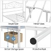 Yaheetech Metal Canopy Bed Frame, Four-poster Canopied Platform Bed with Arched Headboard - 4 of 4