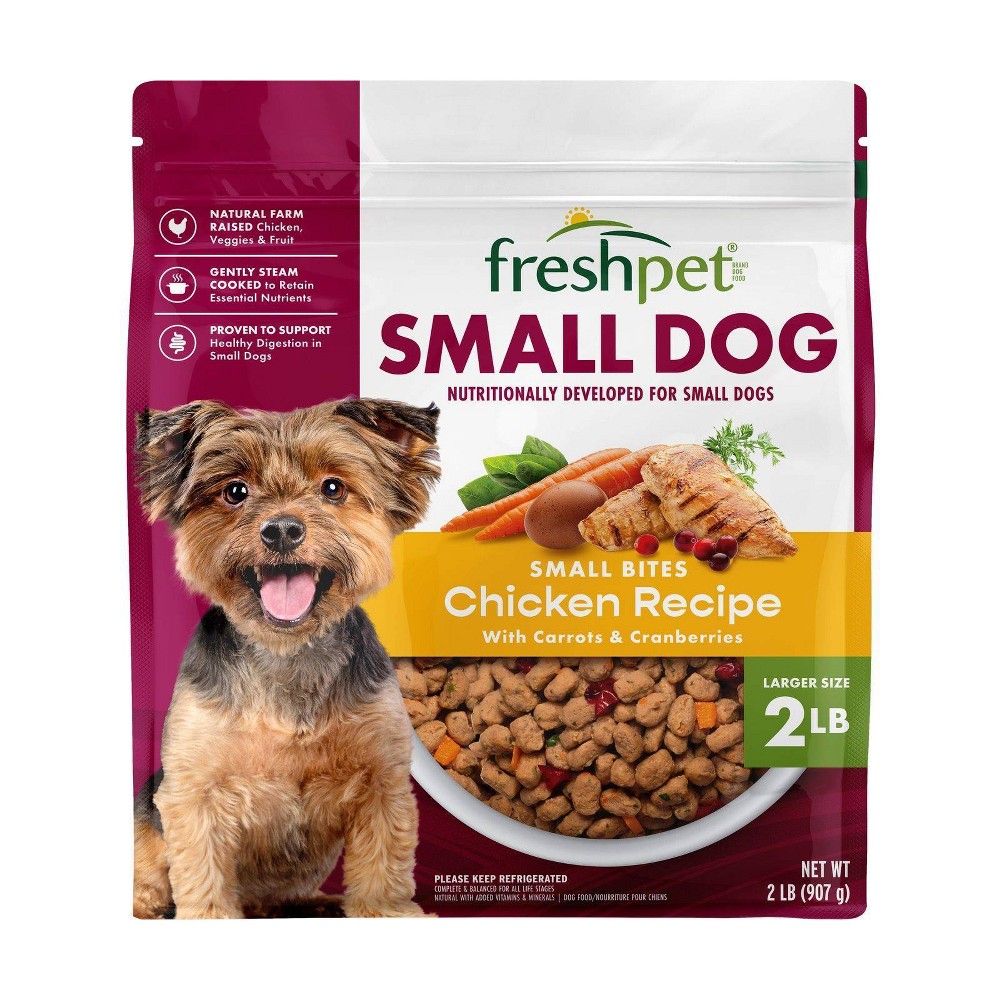 Freshpet Select Chicken Flavor Small Grain Free Roasted Meals Wet Dog Food - 2lbs