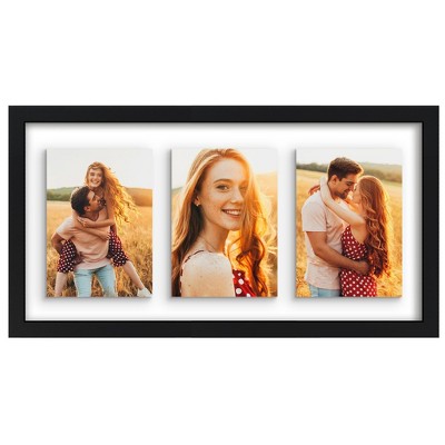 Americanflat Floating Collage Frame - Display Three Photos