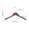 Unique Bargains Retro Wood Non-Slip Suit Hangers With Stainless Steel Hook 5 Pcs - 2 of 4