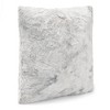 Chanasya Wolf Faux Fur Square Throw Pillow Covers - 2 Pieces - 18" x 18” - 3 of 4