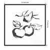Amanti Art Apples BW by Chris Paschke Canvas Wall Art Print Framed 22 x 22-in. - 4 of 4