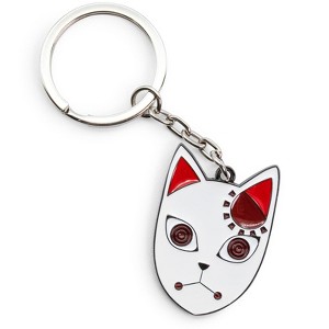 Surreal Entertainment Demon Slayer Tanjiro Kamado Fox Mask Enamel Pendant Keychain - 1 of 4