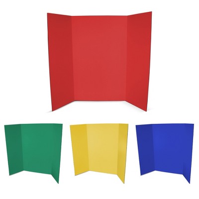 Flipside Products 36 x 48 1 Ply Primary Color Assortment - Pack of 4 (1 of each board: Blue, Yellow, Red, Green)