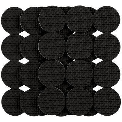 SoftTouch 1" 36pk Heavy Duty Non Slip Furniture Gripper Pad Black