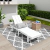WestinTrends Ashore Modern Poly Reclining Chaise Lounge With Wheels - 2 of 4