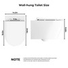 Coucheta Modern Wall-Hung Toilet with Soft-Close Seat, Dual Flush Comfort Height Floating Toilet with Ultra-Thin Cover for Elegant Bathrooms - 4 of 4