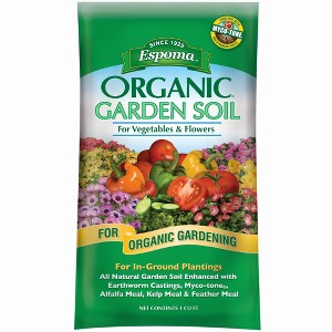 Espoma Organic Garden Soil for Vegetables & Flowers, for In-Ground Plantings, for Organic Gardening, 1 cu ft - 1 of 4