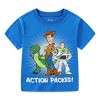 Disney Toy Story Woody, Buzz and Rex Boys Short Sleeve T-Shirt 4 Pack for Toddler and Little Kids Multi-Color - Sizes: 3T - 7 - 2 of 4