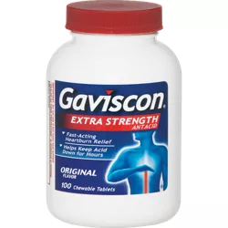 Gaviscon Extra Strength Antacid - Original (100 Tablets)