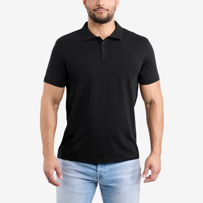 X RAY Men's Short Sleeve New Rib Polo