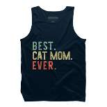 Men's Design By Humans Best Cat Mom Ever Funny Mommy Vintage Gift Christmas T-Shirt By mothersdaygift Tank Top