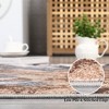 Modern Abstract Rug Indoor Washable Throw Floor Carpet Low Pile Stain Resistant Accent Rug - 4 of 4