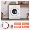 Simzlife 3.5 Cu. Ft. 1500W Compact Clothes Dryer, Stainless Steel Tumble Dryer - 2 of 4