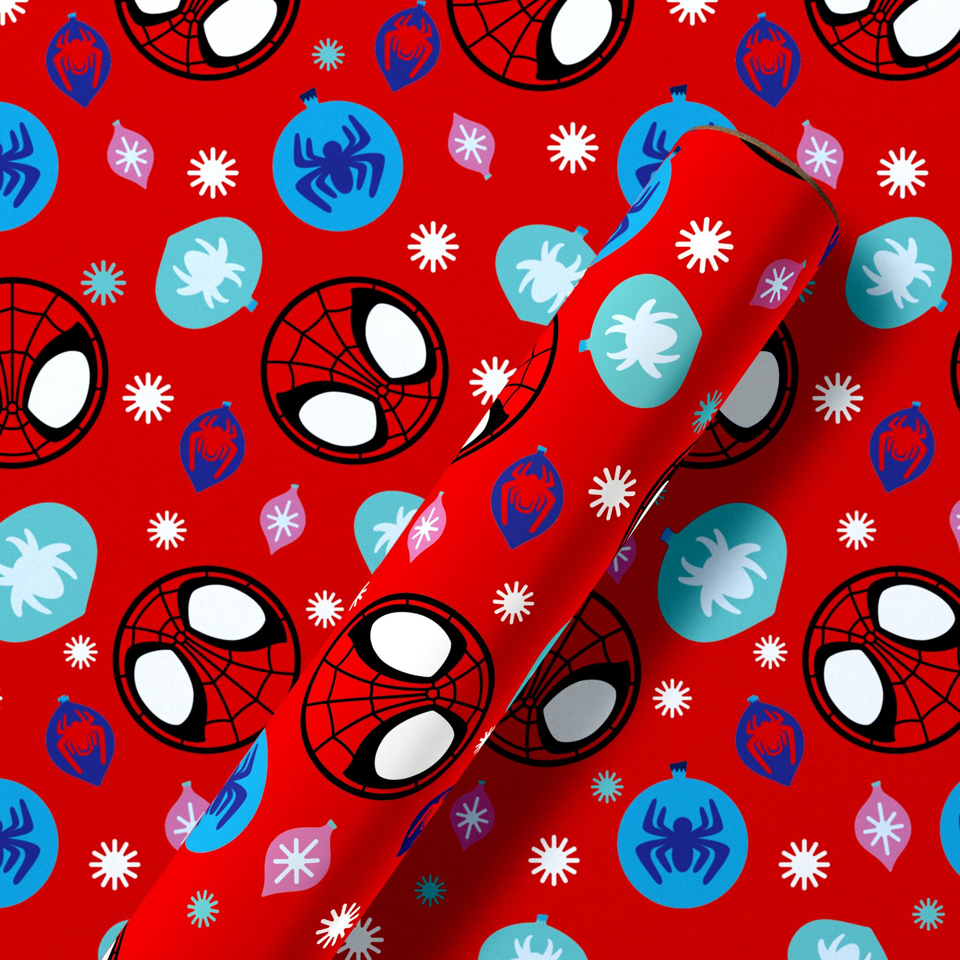 30" 40 sq ft Christmas Gift Wrapping Paper Spiderman