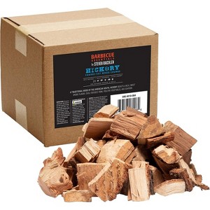 Steven Raichlen Smoking Wood Chunks (Hickory) - 10 Pound Box Kiln Dried BBQ Large Cut Chips- All Natural Barbecue Smoker Chunks- 840 cu. in. (0.013m³) - 1 of 4