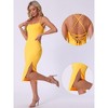 INSPIRE CHIC Women's Spaghetti Strap Sleeveless Split Bodycon Cocktail Party Dress - 2 of 4