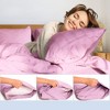 LuxClub 2 PC Performance Microfiber Solid Pillowcase Set - 2 of 3