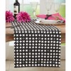 Saro Lifestyle Table Runner with Embroidered Crosses Design, 16"x72", Black - image 3 of 3