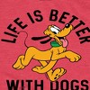 Boys' - Disney - Pluto Life Is Better With Dogs Short Sleeve Graphic T-Shirt - 2 of 4