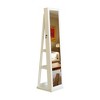 Hrinhom 65"H Full Length Mirror 360° Swivel Jewelry Cabinet With Led Light - 2 of 4