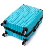Rockland 3 Luggage Set 2-Piece Hardside Spinner Wheel Uprights with Tote Turquoise - 2 of 4