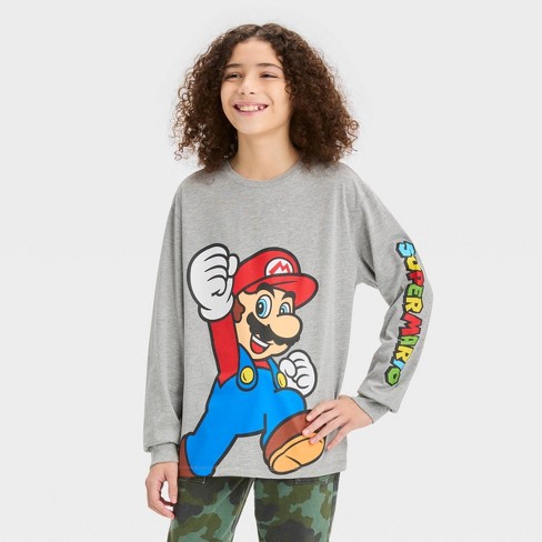 Super mario long store sleeve