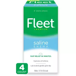 Fleet Laxative Saline Enema for Adult Constipation - 18 fl oz