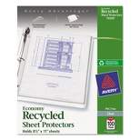 Avery Top-Load Recycled Polypropylene Sheet Protector Clear 100/Box 75539