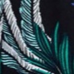 black tropical print