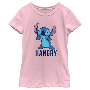 Girl's Lilo & Stitch Hangry T-Shirt - 1 of 4