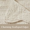 KWPZQEB Quilted Throw Blanket- Microfiber Quilt Throw with Scallop Edge Design, Reversible Versatile Lap Quilt for All Seasons, Lightweight Throws - 3 of 4