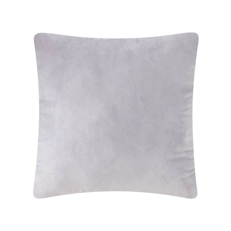 Teen Luxe Fur with Silver Sequin Throw Pillow Gray - Makers Collective, 2 of 5