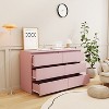 Resenkos Modern Mid Century 6 Drawer Wide Dressers Chests for Bedroom, Chest of Drawer Organizer Grey - 3 of 4