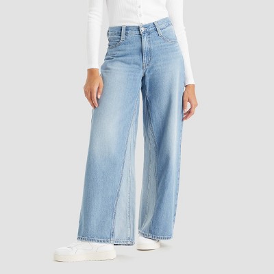 Levi's® Girls' Mid-rise Wide Leg Jeans - Light Wash 12 : Target