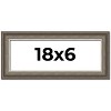 PosterPalooza | Panoramic Weathered Black Picture Frame - UV Acrylic, Foam Board Backing, Hanging Hardware - 2 of 4