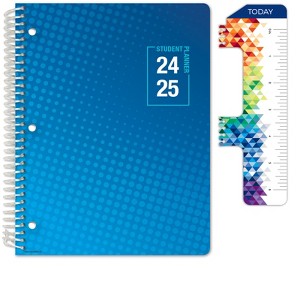 Global Datebooks Secondary Student Planner AY 2024-2025 - Matrix Style - 8.5"x11" (Halftone Blue) - 1 of 4