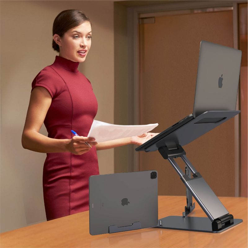 Lifelong Laptop Stand For Desk, Adjustable 13-17in, Ergonomic Riser, Macbook Pro/air, 5 of 6