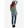 ellos Plus Size French Terry Lace Trim Sweatshirt Tunic - 3 of 4