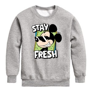 Boys' - Disney - Stay Fresh Graphic Long Sleeve Fleece Sweatshirt - 1 of 4